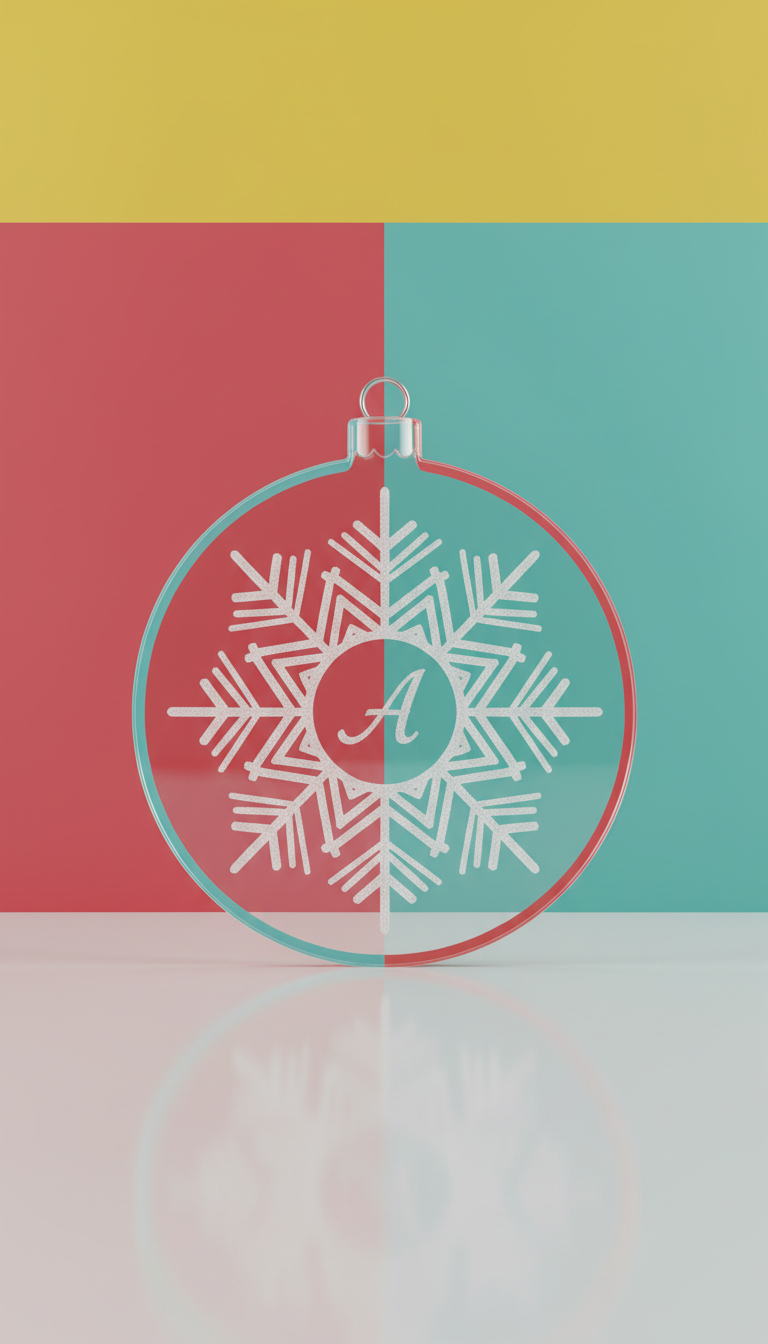 Customizable Acrylic Keepsake Ornament