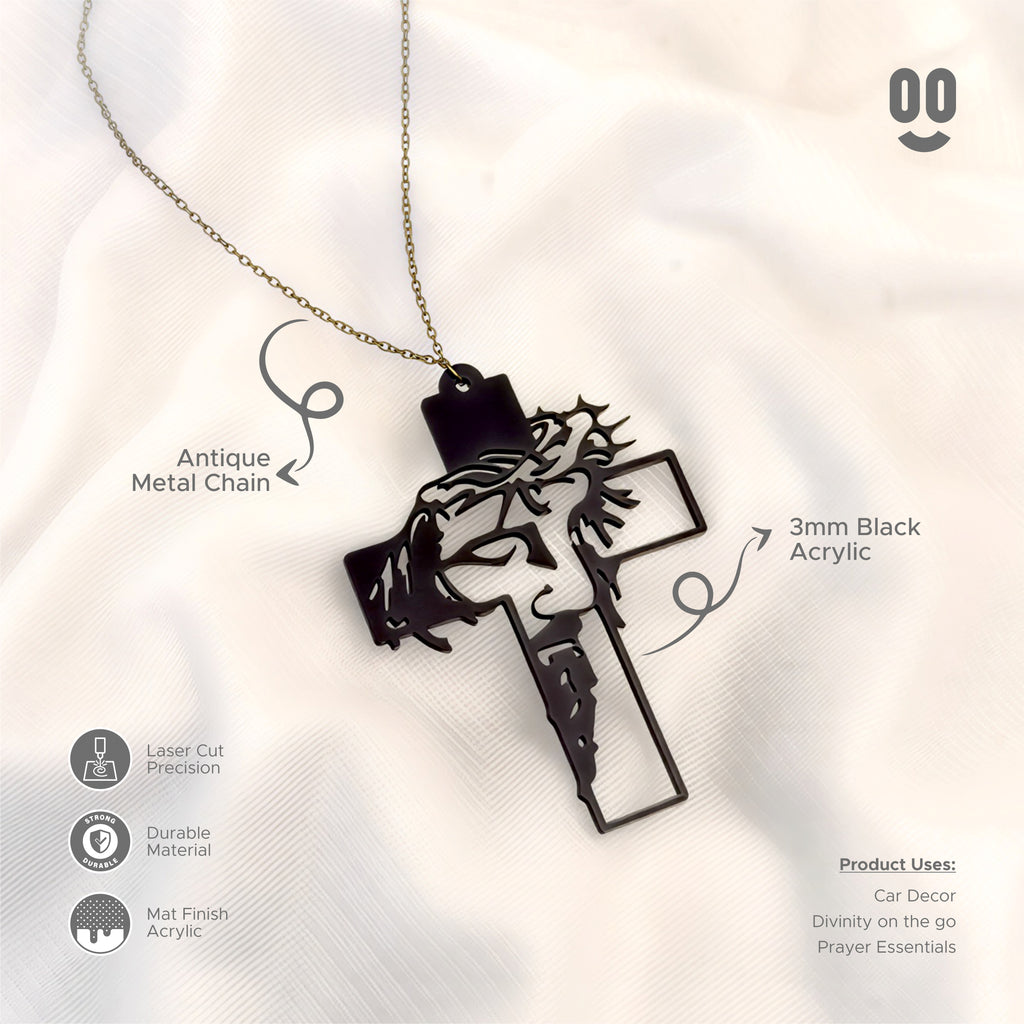 Crucifix Car Mirror Hanging Pendant