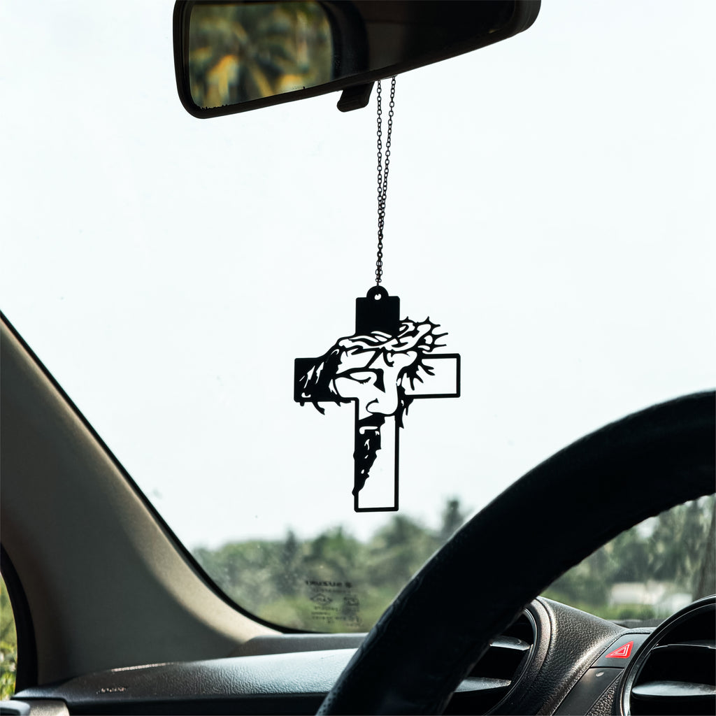 Crucifix Car Mirror Hanging Pendant