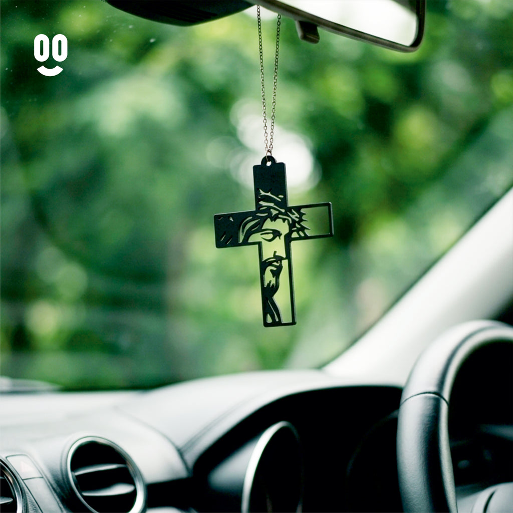 Crucifix Car Mirror Hanging Pendant