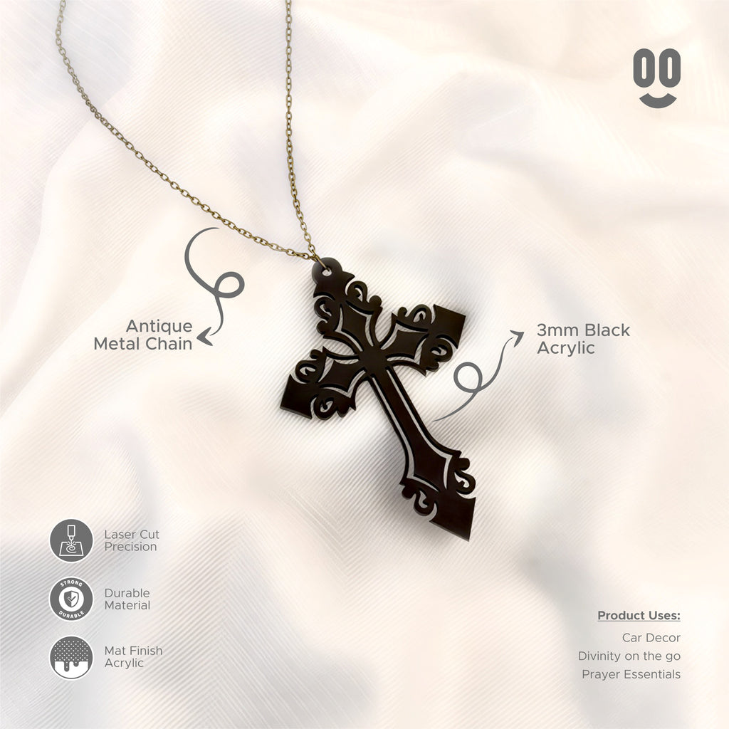 Cross Car Mirror Hanging Pendant