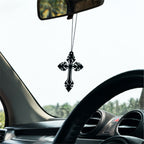 Cross Car Mirror Hanging Pendant