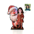 Girl with Santa