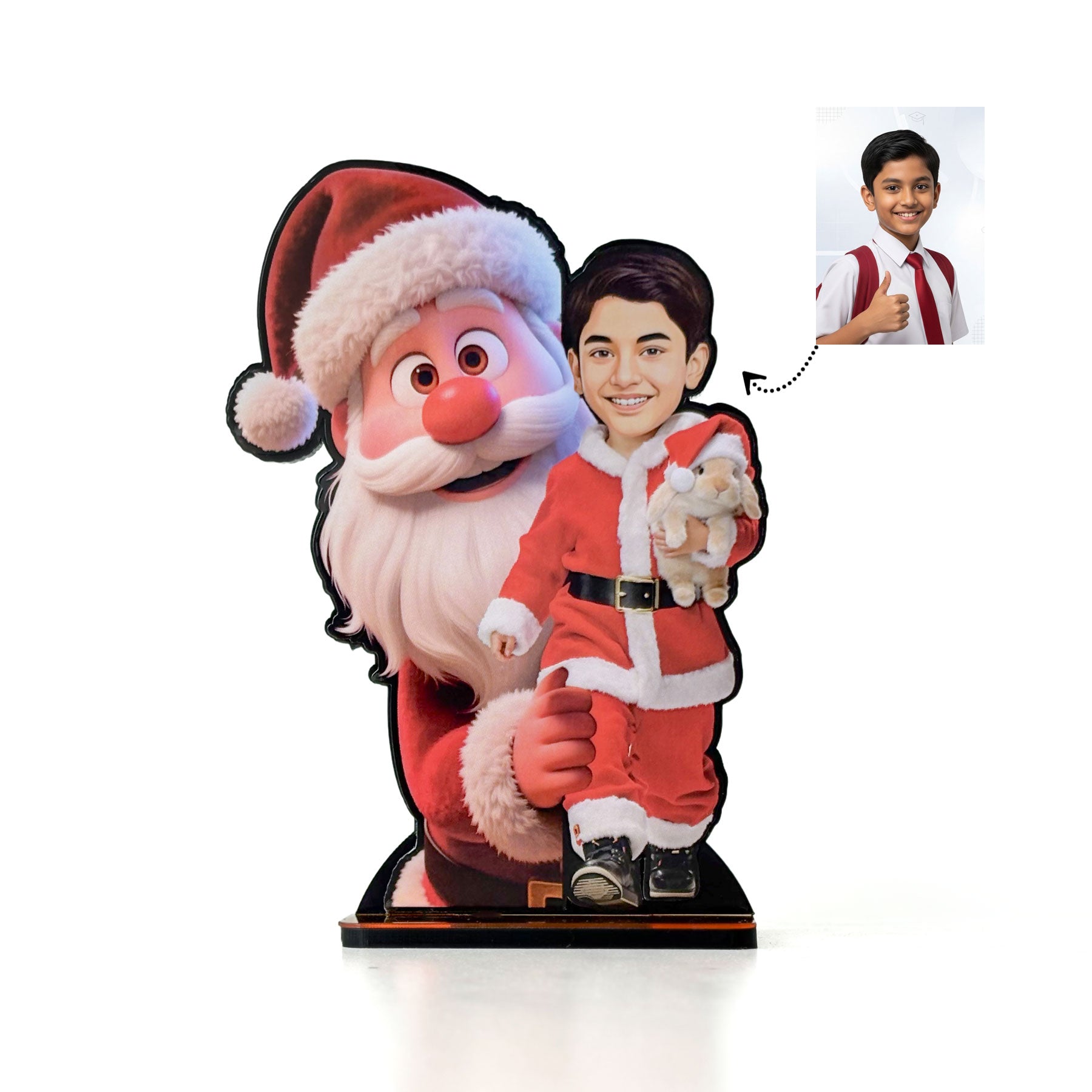 Boy with Santa