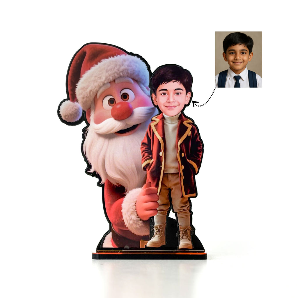 Boy with Santa