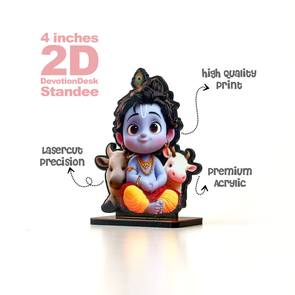 Cute Krishna with cattles