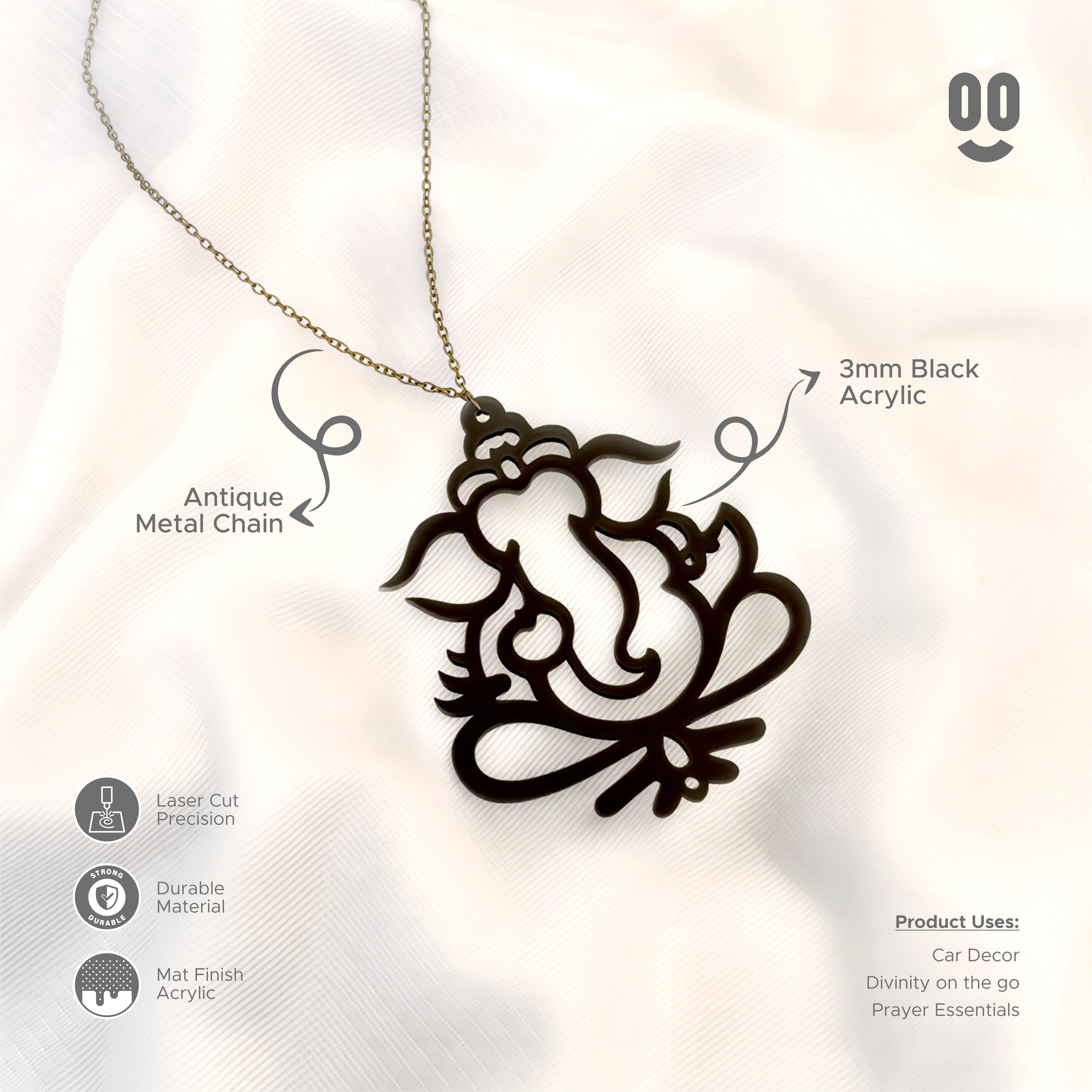 Ganesha Car Mirror Hanging Pendant