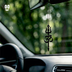 Om Trishul Car Mirror Hanging Pendant