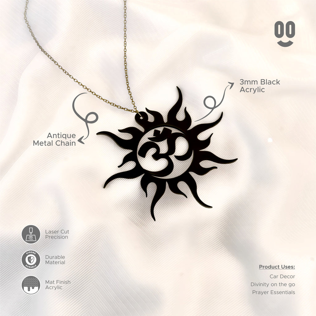 Ohm Sun Car Mirror Hanging Pendant
