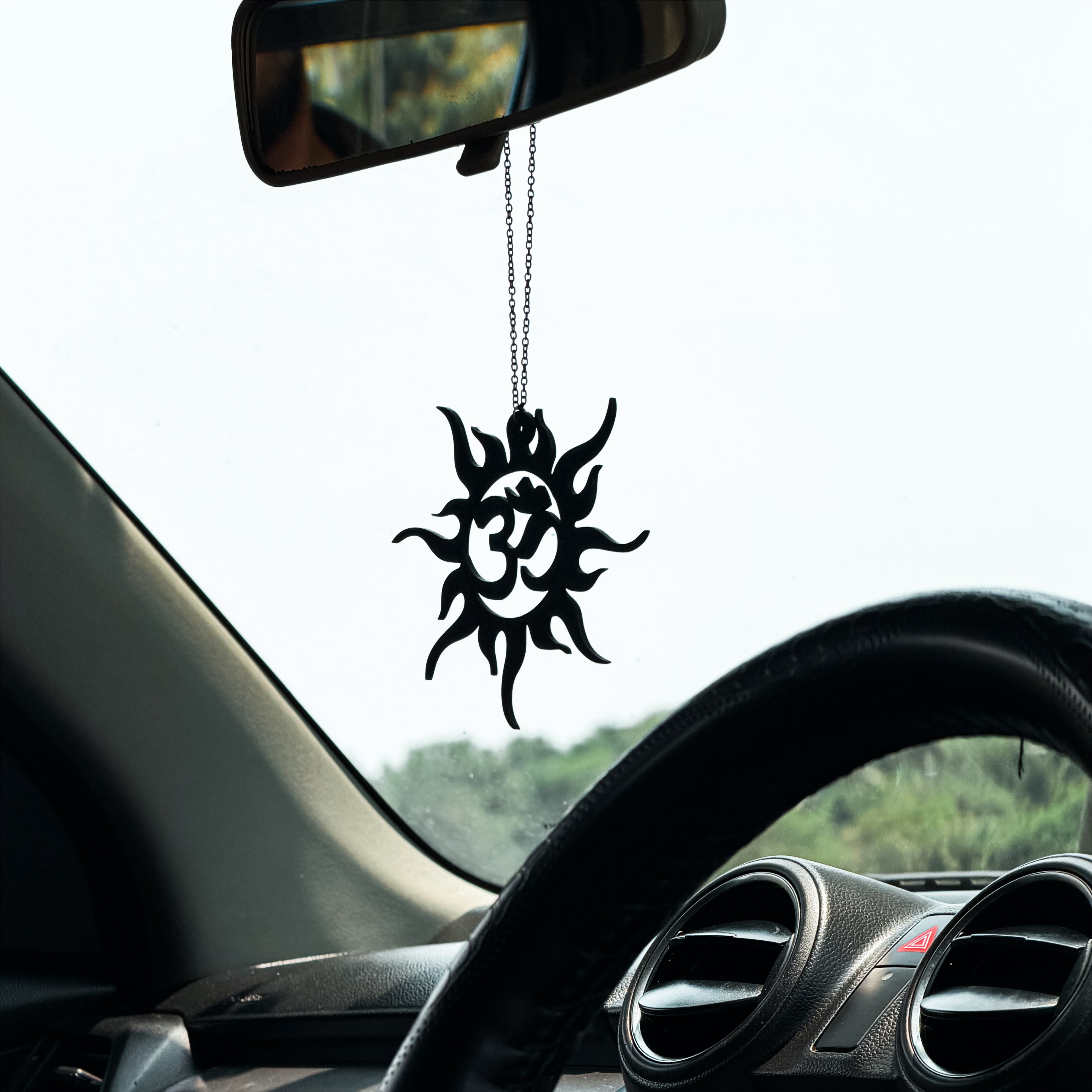 Ohm Sun Car Mirror Hanging Pendant