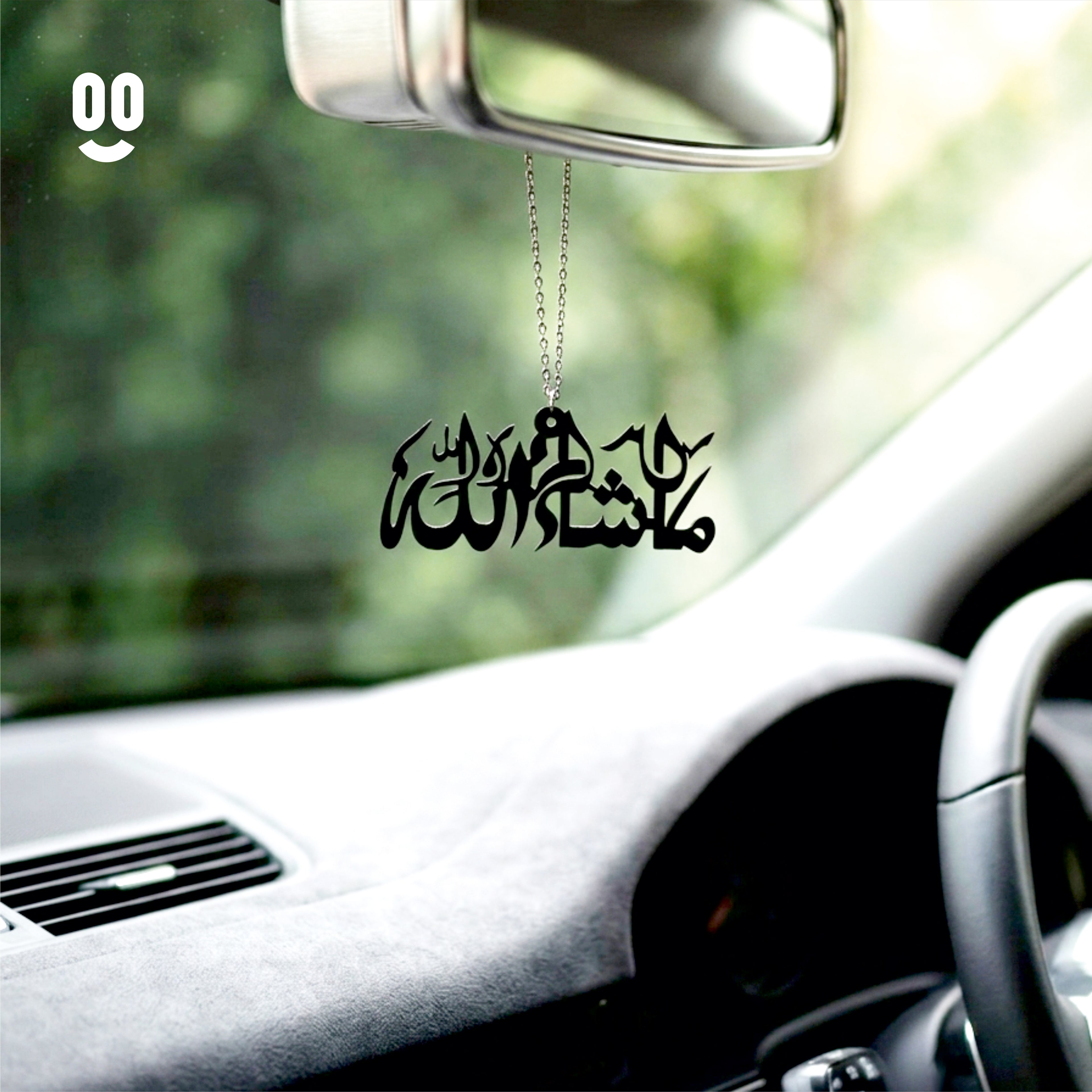 Arabic Calligraphy Car Mirror Hanging Pendant