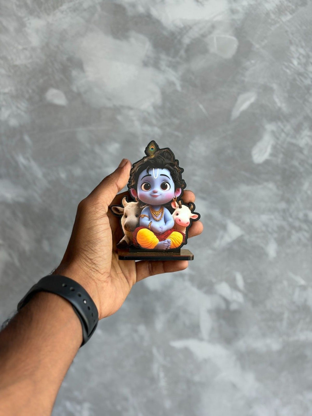 Cute Krishna with cattles