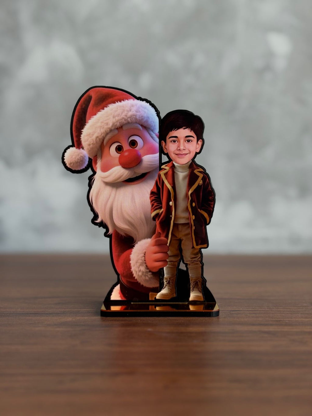 Boy with Santa