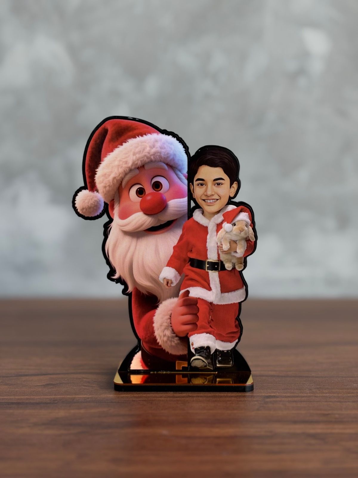 Boy with Santa