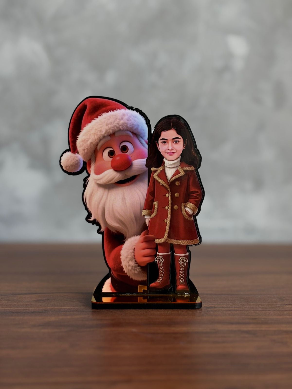 Girl with Santa