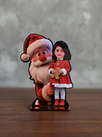 Girl with Santa