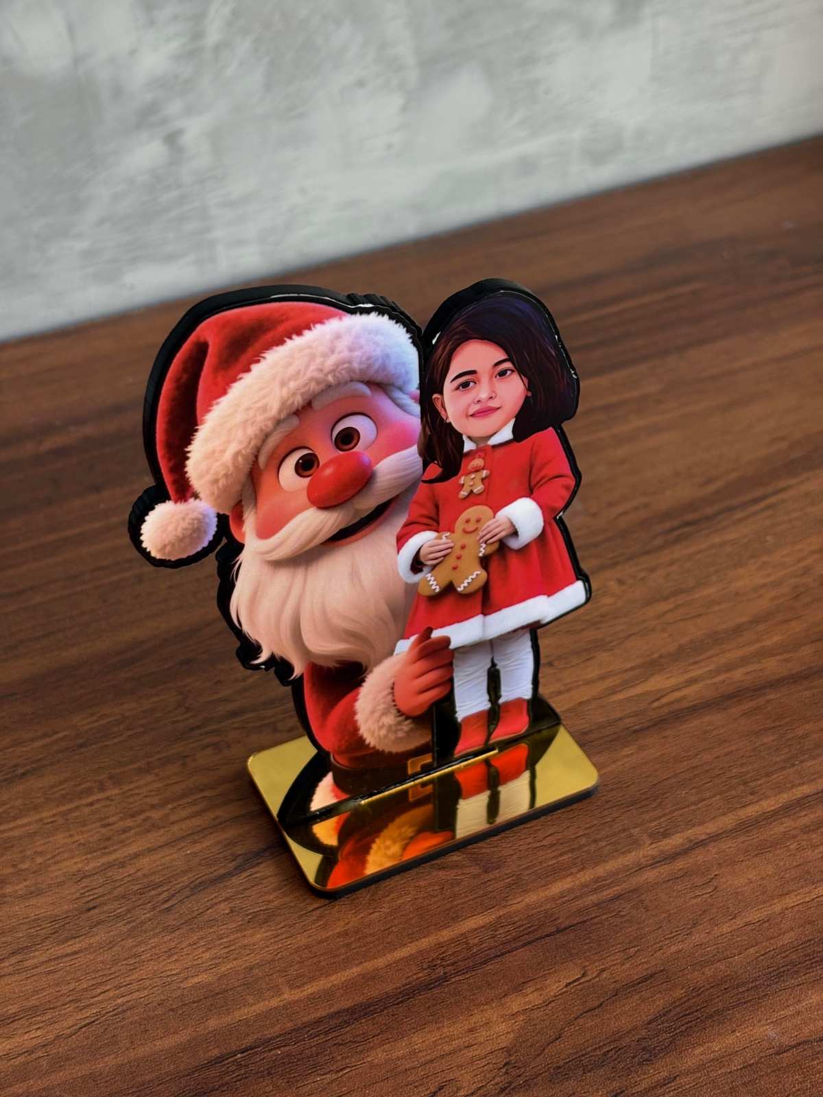 Girl with Santa