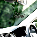 La in Shakratum Calligraphy Car Mirror Hanging Pendant