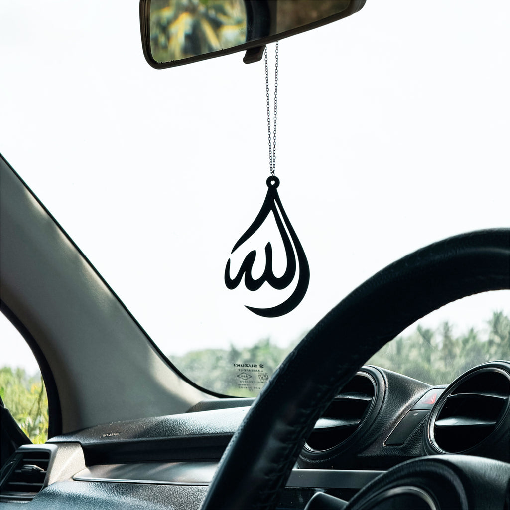 Allah Calligraphy Car Mirror Hanging Pendant