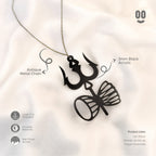 Trishul and Damru Car Mirror Hanging Pendant