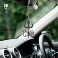 Trishul and Damru Car Mirror Hanging Pendant