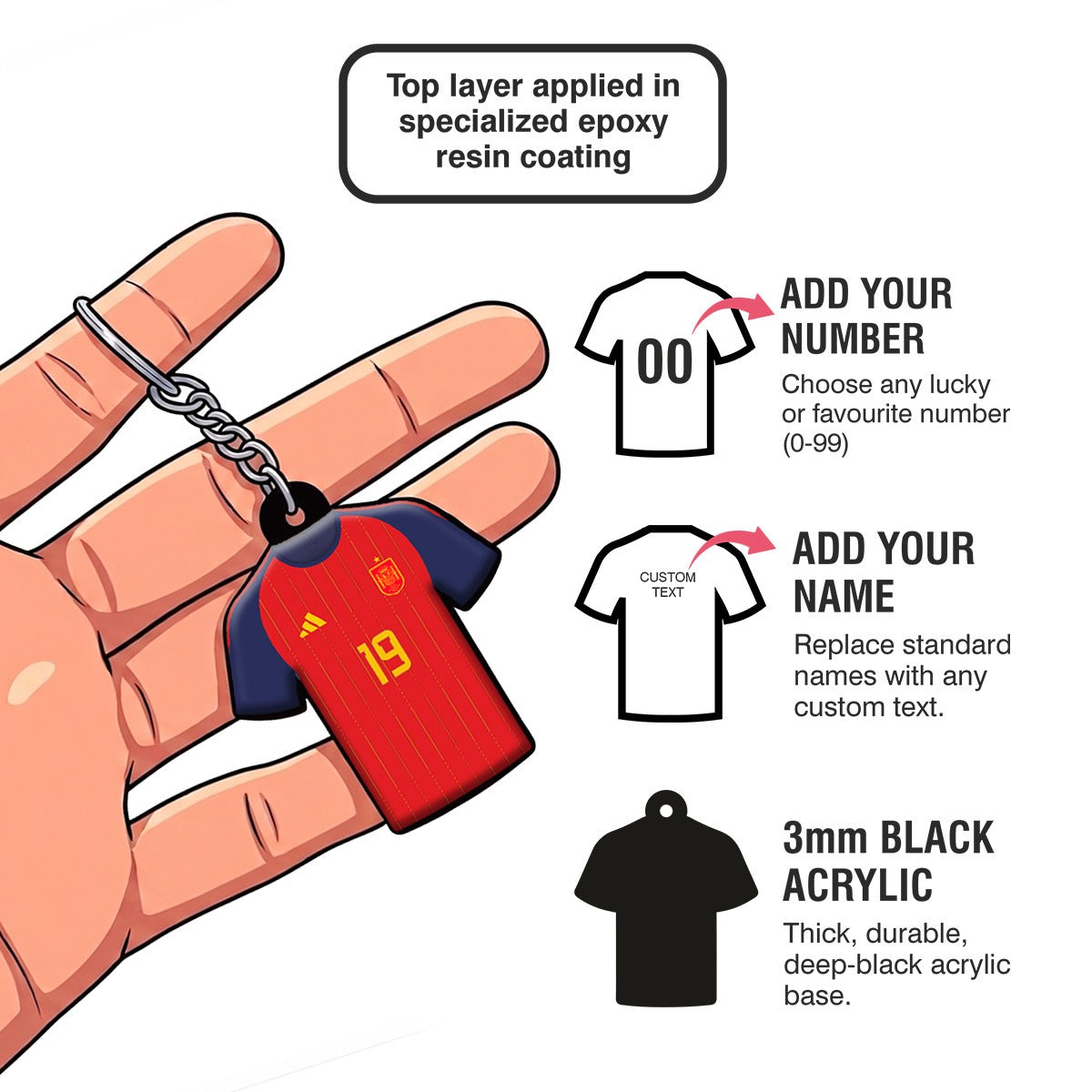 Spain Keychain